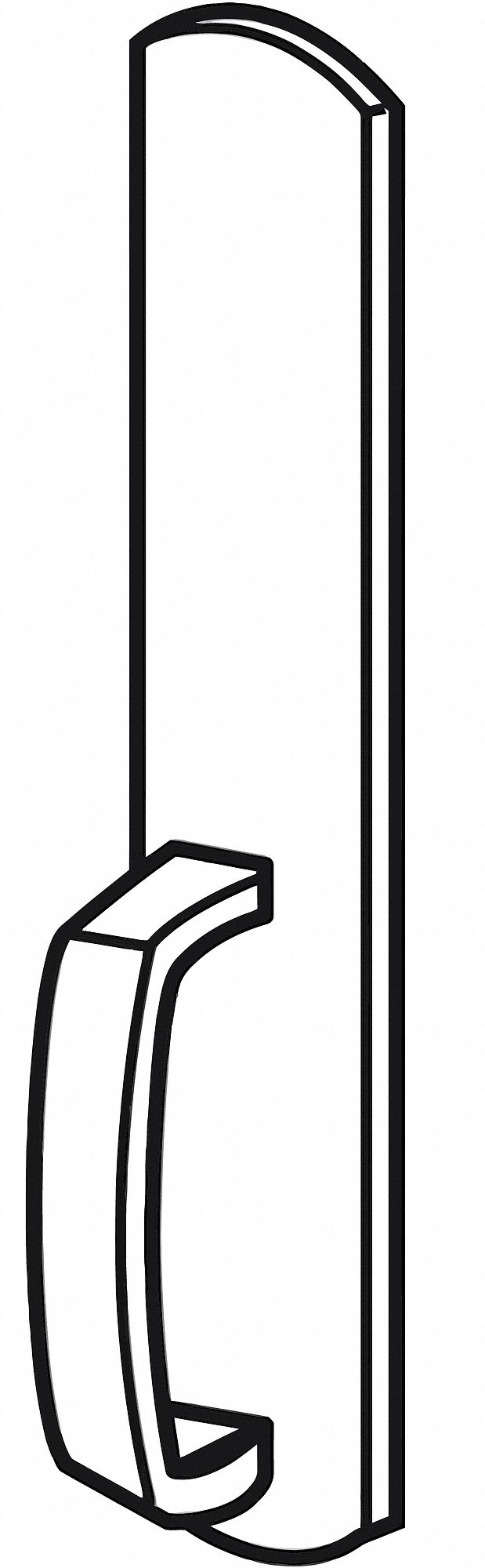 Mechanical Exit Device Trim: Brass