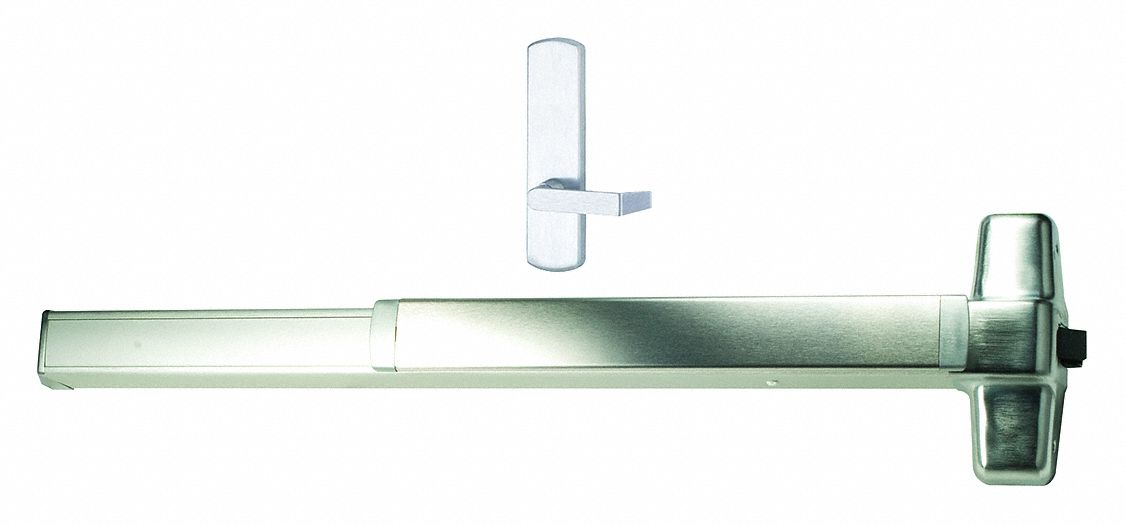 Exit Device: 4 ft Max Door Wd, Chrome