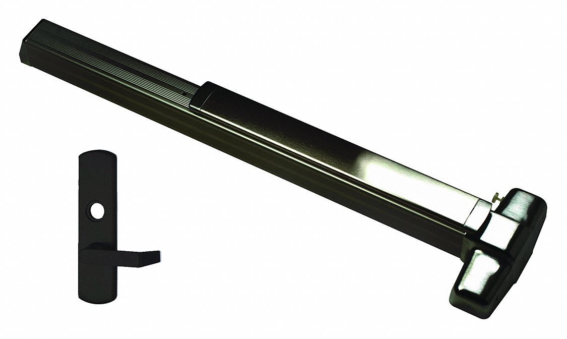 Concealed Vertical Rod: 3 ft Max Door Wd, Bronze