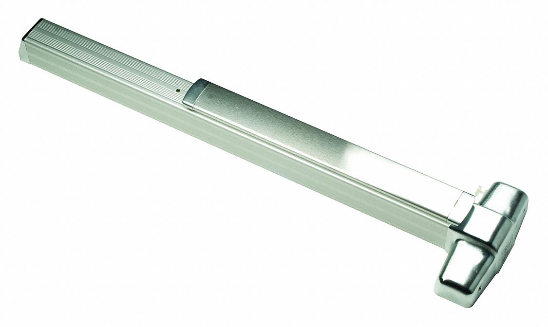 Concealed Vertical Rod: 4 ft Max Door Wd, Aluminum
