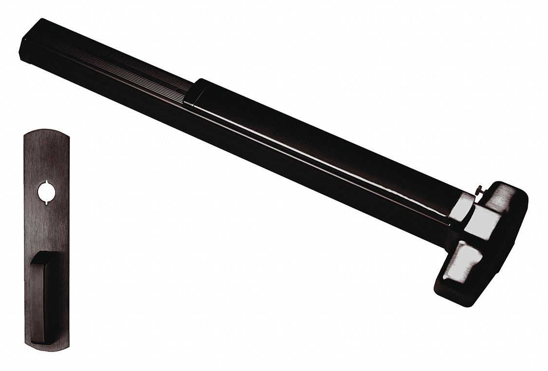 Concealed Vertical Rod: 3 ft Max Door Wd, Bronze