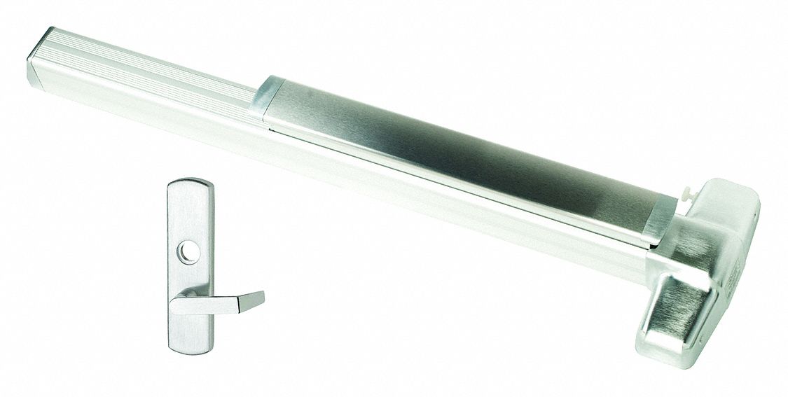Exit Device: Mortise, 3 ft Max Door Wd, Aluminum