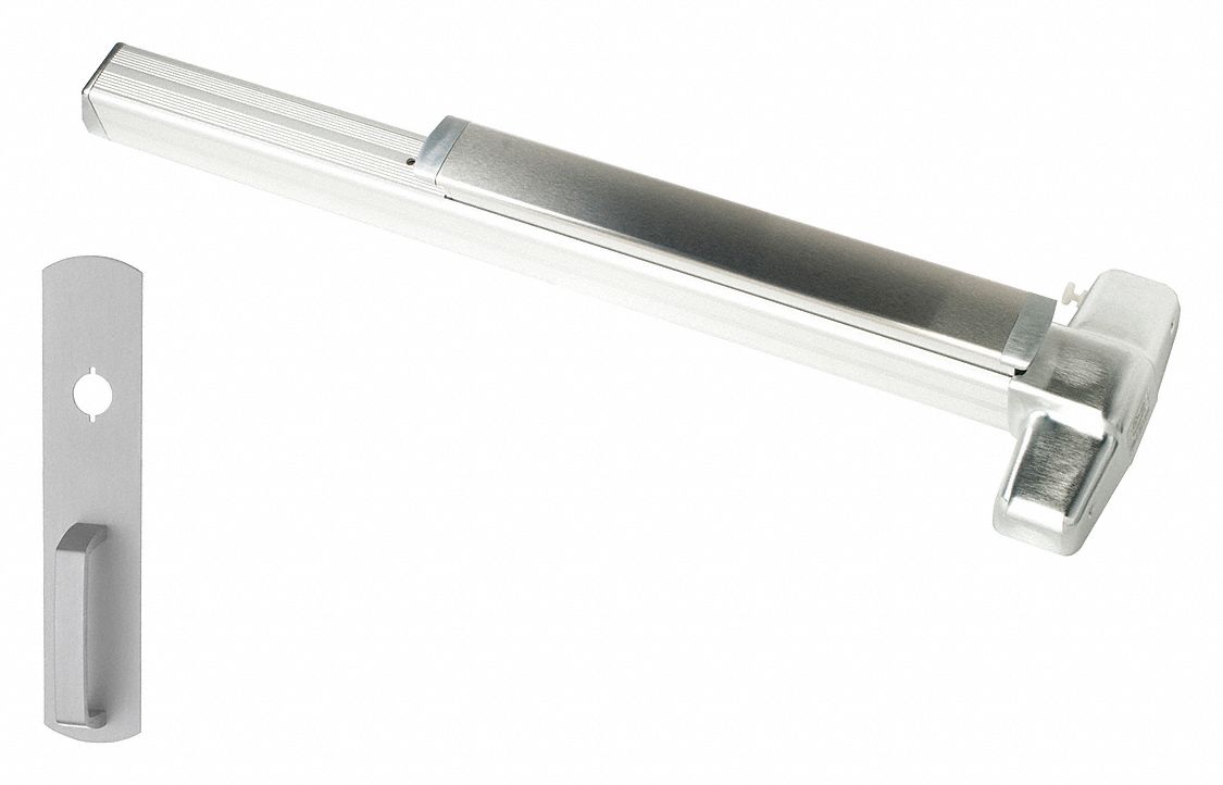 Exit Device: Mortise, 3 ft Max Door Wd, Aluminum