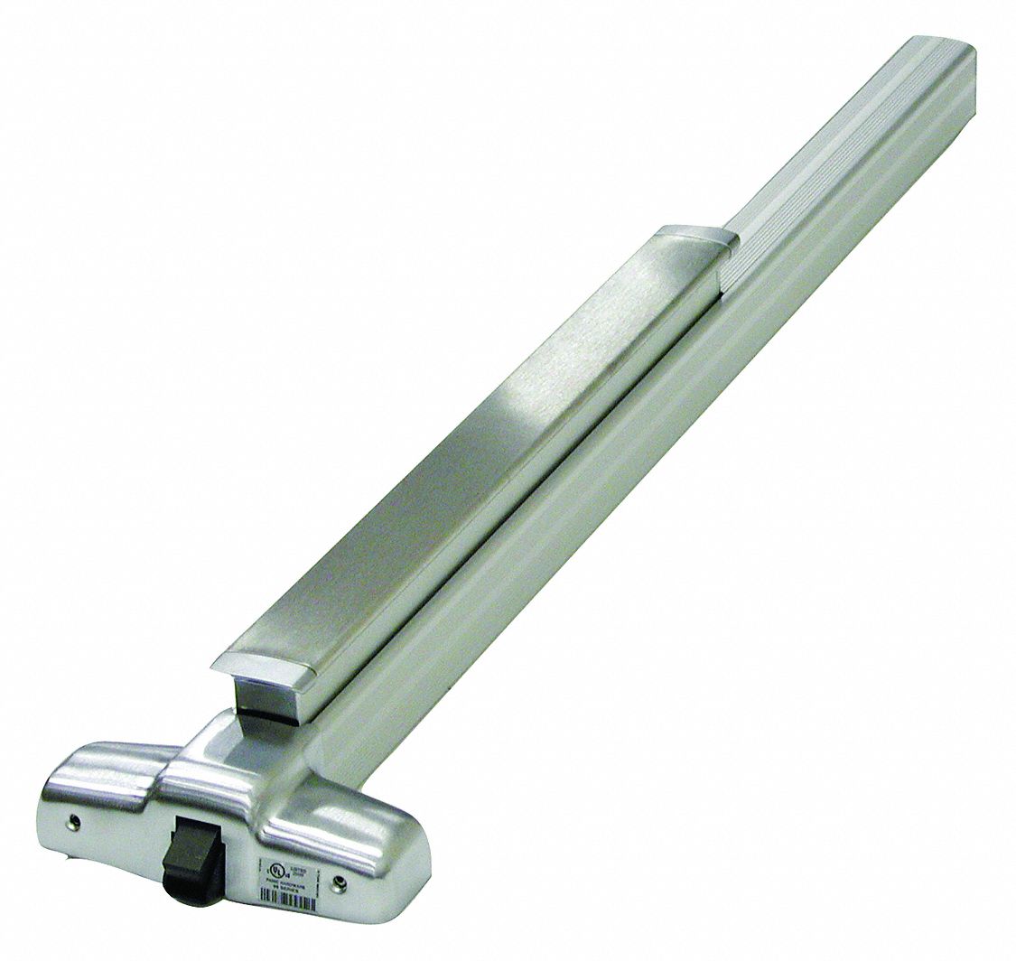 Exit Device: 4 ft Max Door Wd, Aluminum