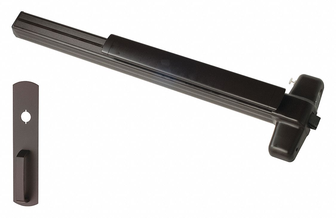 Exit Device: 3 ft Max Door Wd, Bronze