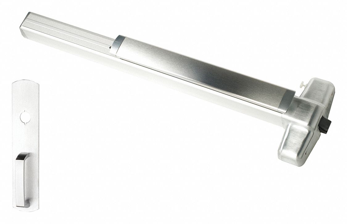 Exit Device: 3 ft Max Door Wd, Aluminum