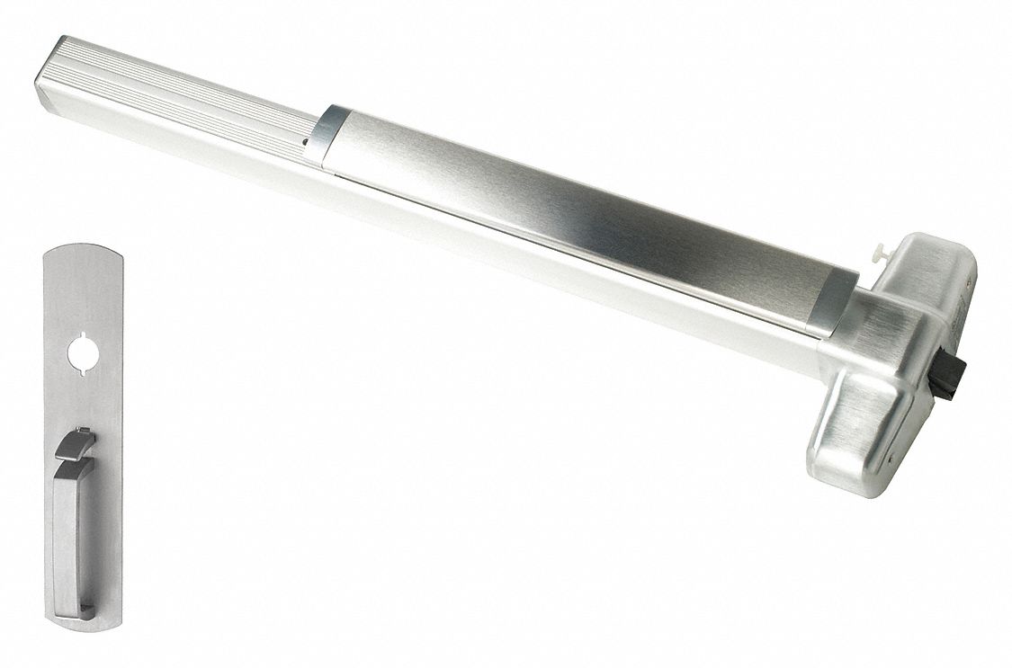 Exit Device: 3 ft Max Door Wd, Aluminum