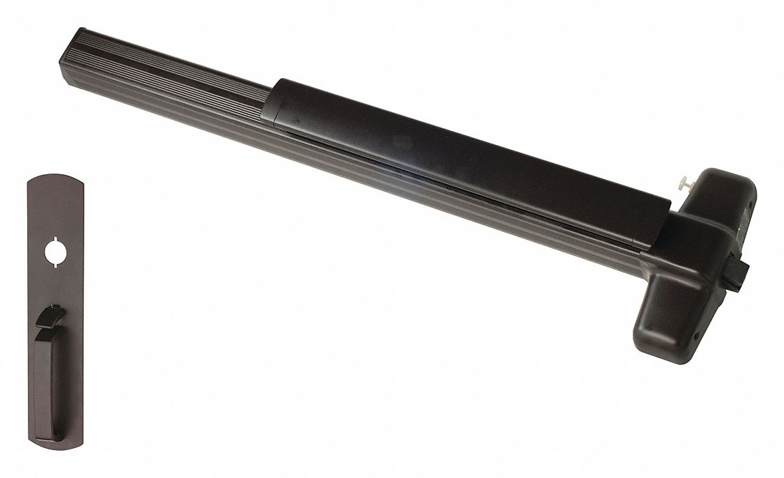 Exit Device: 3 ft Max Door Wd, Bronze
