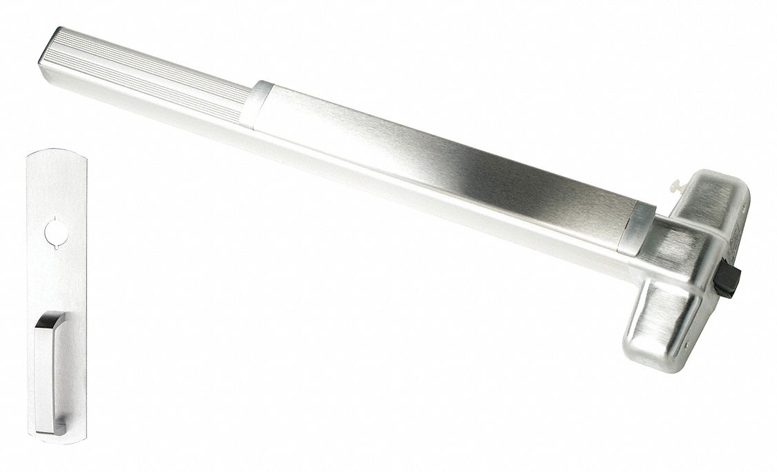 Exit Device: 3 ft Max Door Wd, Chrome