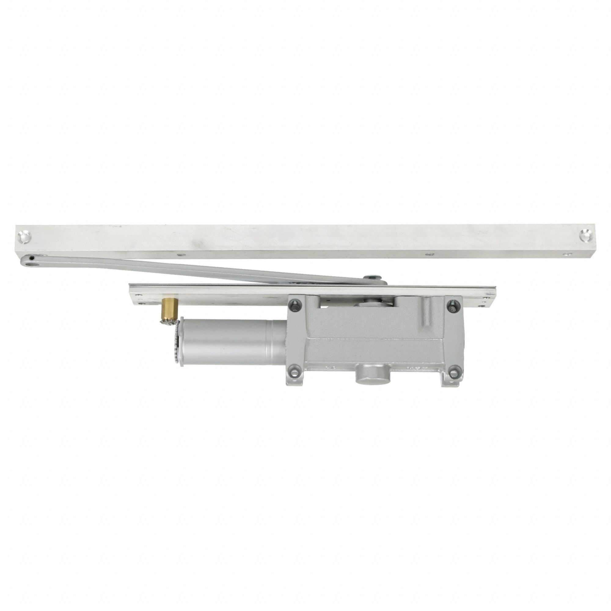 Door Closer: Concealed Mounting Type, Grade 1 - Heavy Duty, Aluminum, 14 in Lg