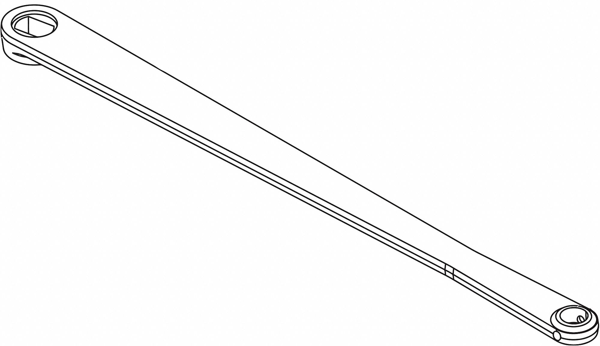 Door Closer Arm: Aluminum