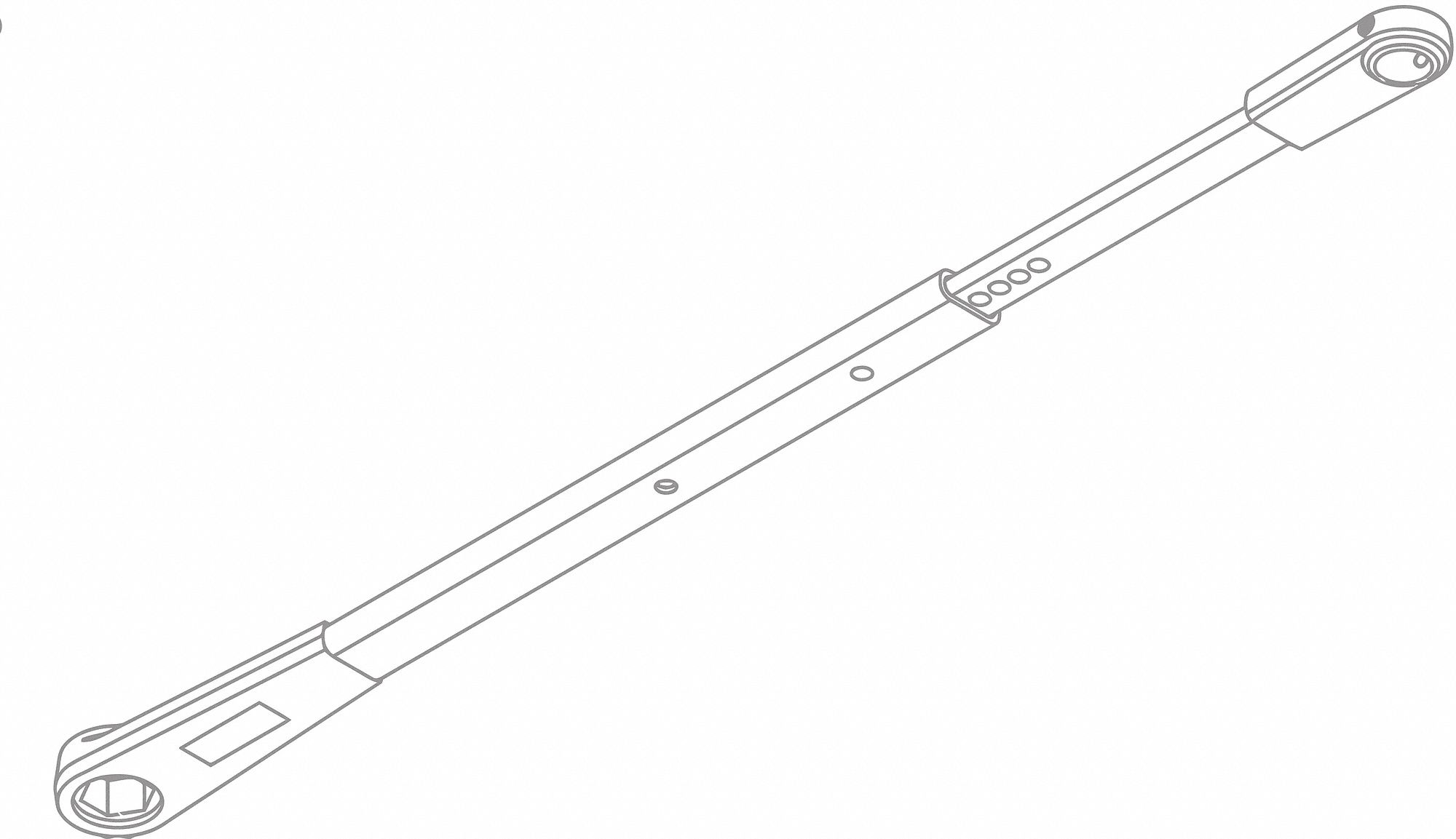 Door Closer Arm: Aluminum