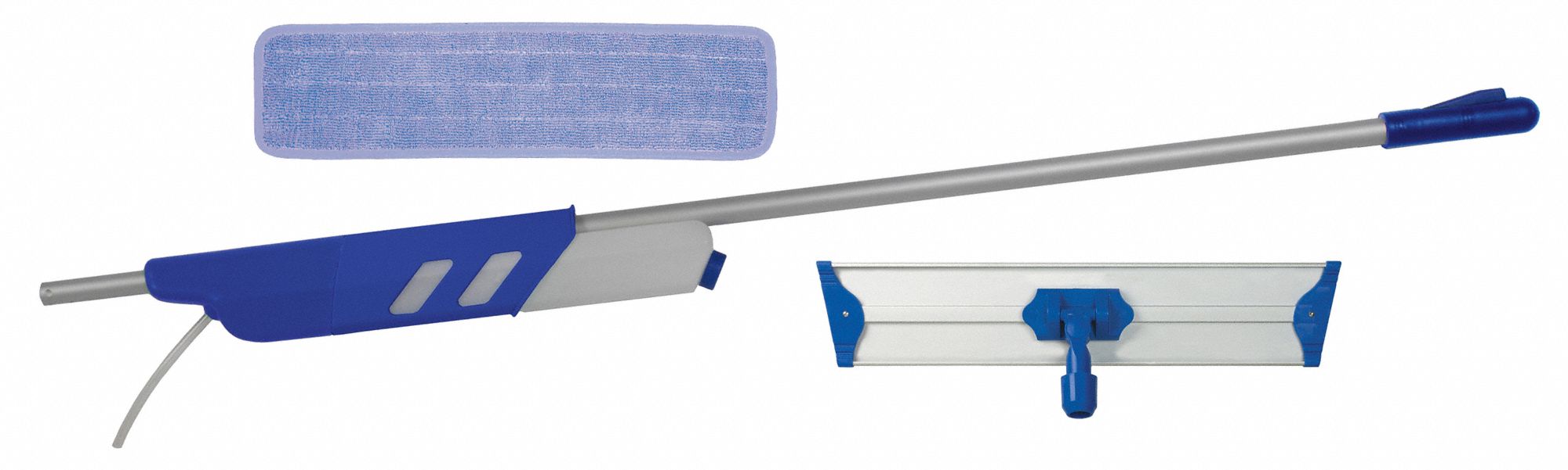 Spray Mop Kit, 5 in x 18 in, Wet Mop Head and Handle Grainger