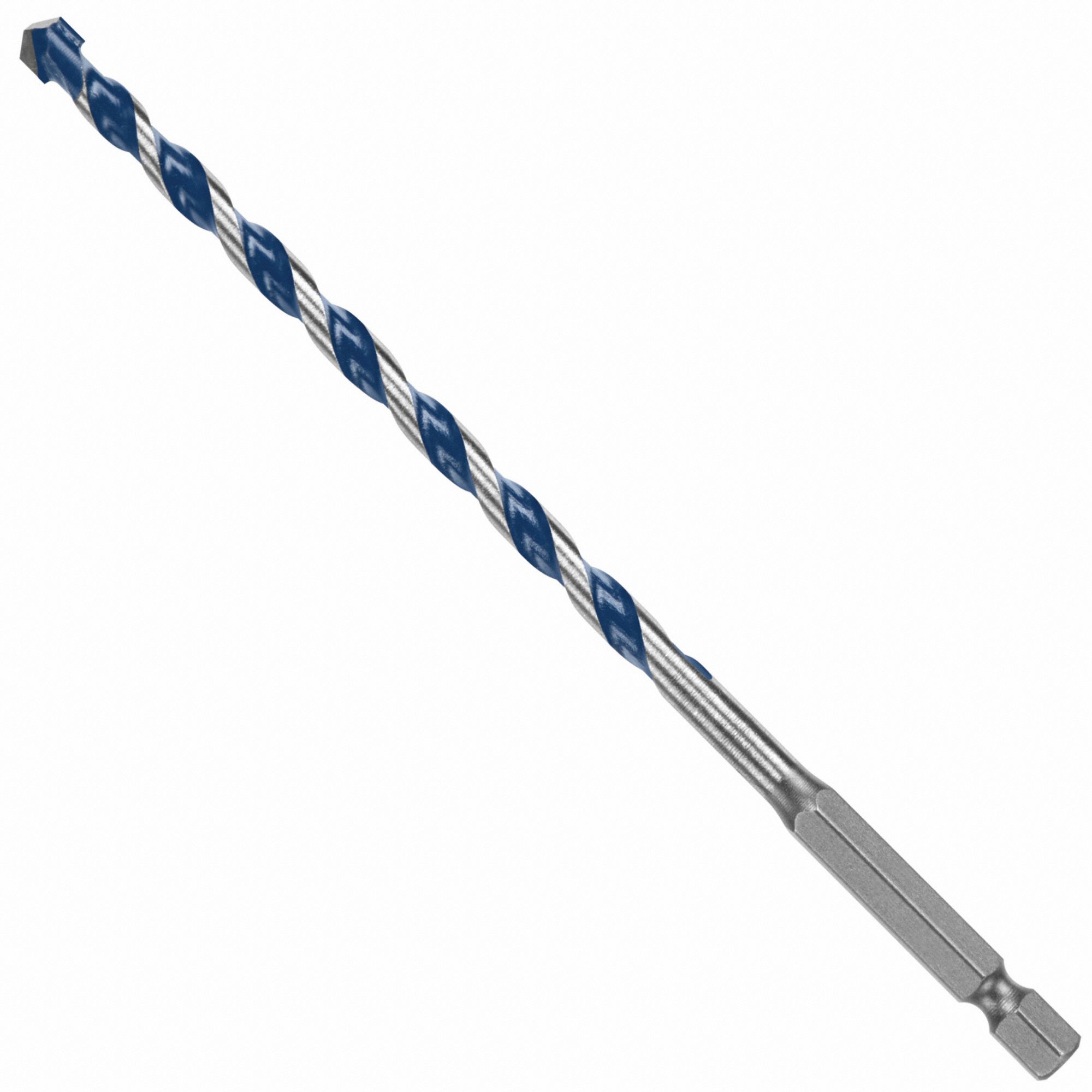 ROUND HAMMER DRILL BIT, ¼ IN BIT SIZE, 4 IN MAX DRILLING DEPTH, 6 IN L, BRICK