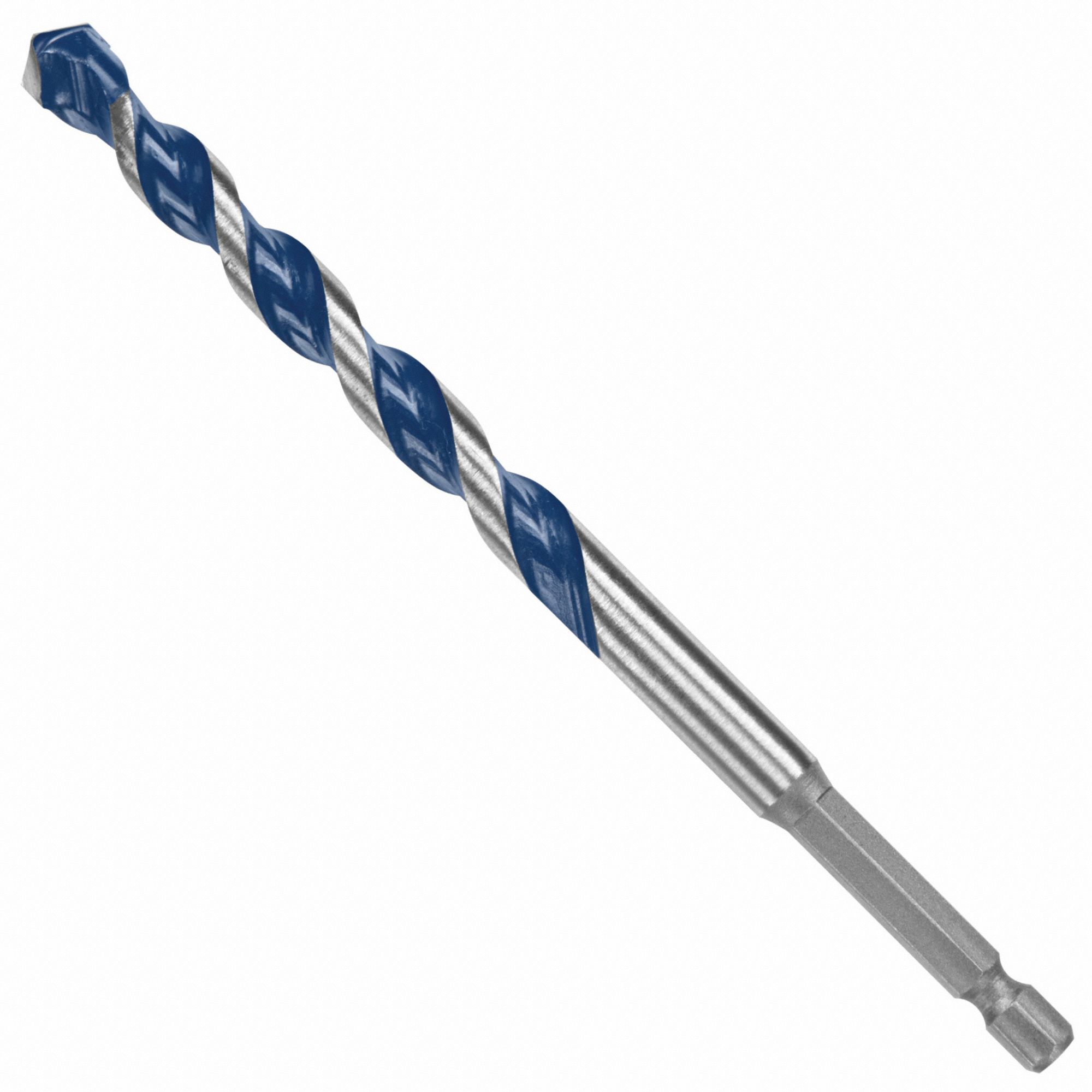 ROUND HAMMER DRILL BIT, ⅜ IN BIT SIZE, 4 IN MAX DRILLING DEPTH, 6 IN L, BRICK