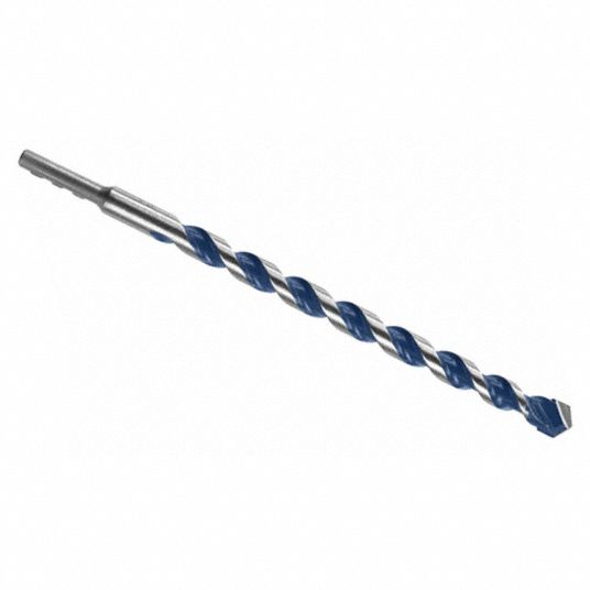 BOSCH, 9/16 in Drill Bit Size, 7 1/2 in Max Drilling Dp, Round Hammer ...