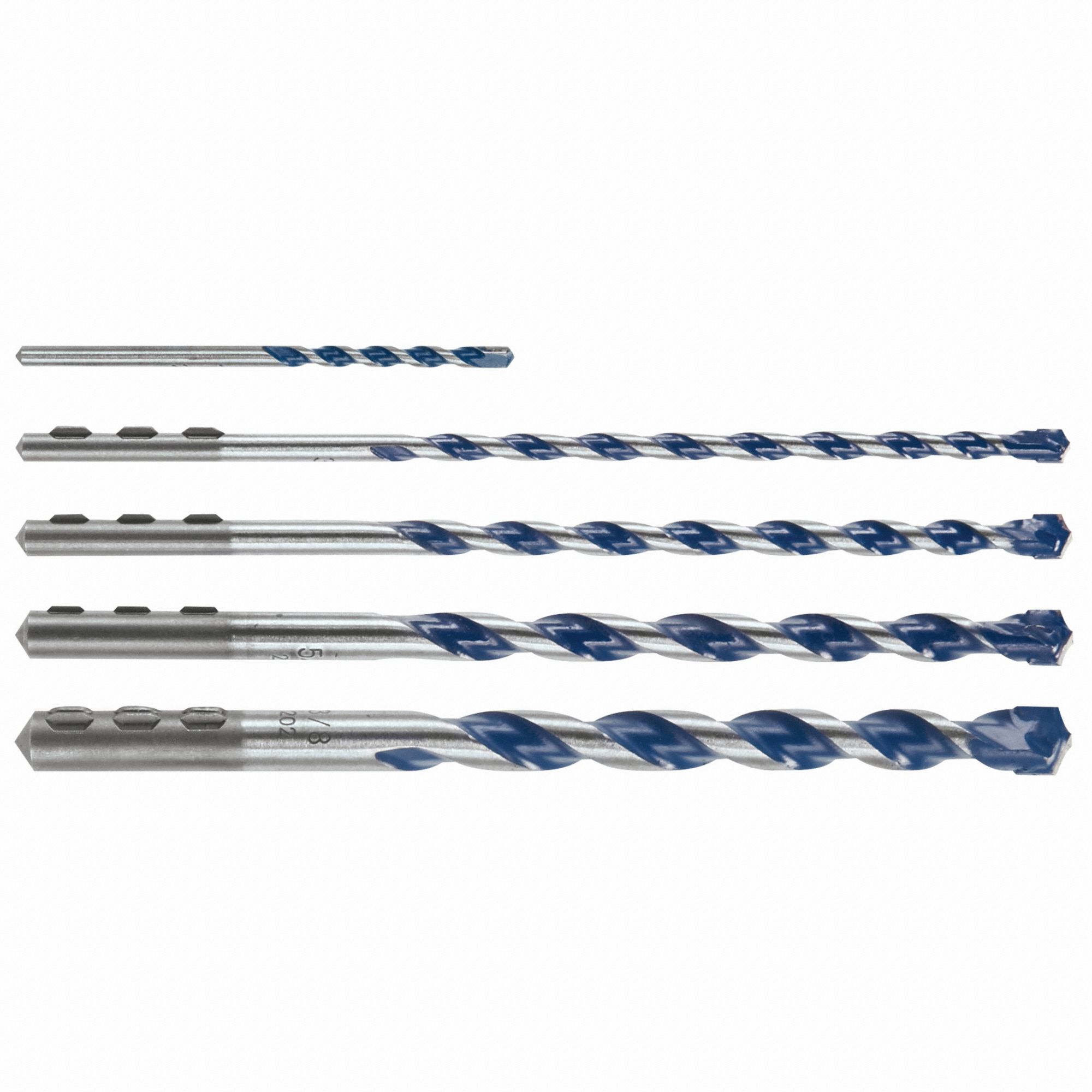 BOSCH Hex Shank Drill Bit Set, Hex, 5 Number of Drill Bits, Carbide