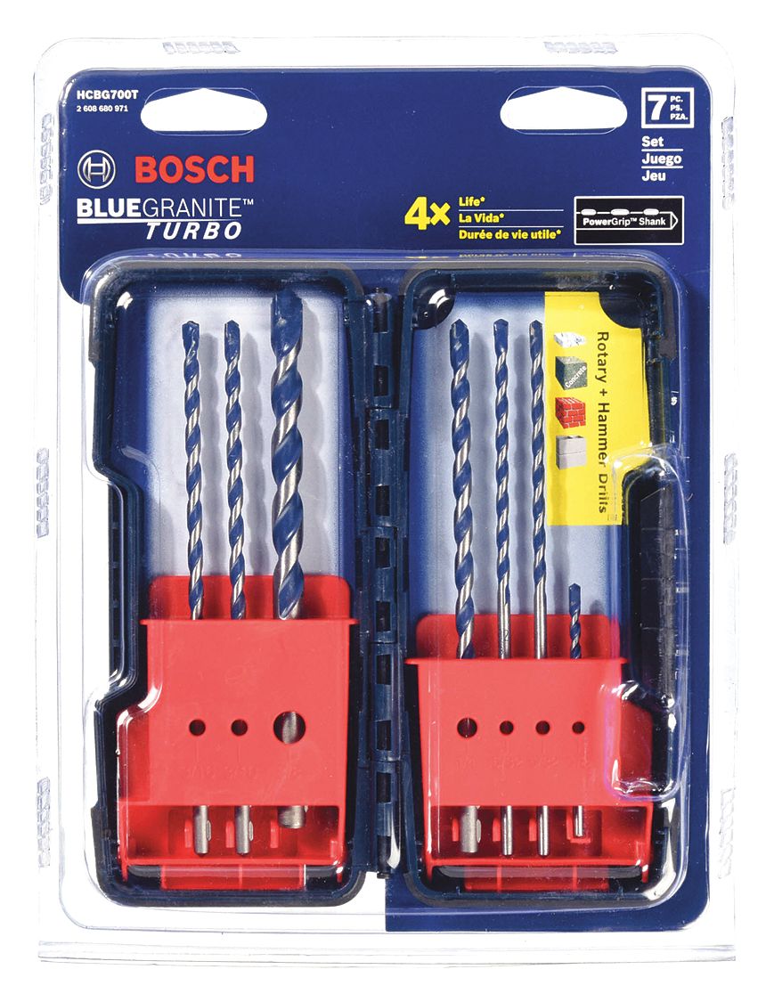 BOSCH, 3/32 in Drill Bit Size, 3/4 in Flute Lg, Hex Shank Drill Bit -  53DM50