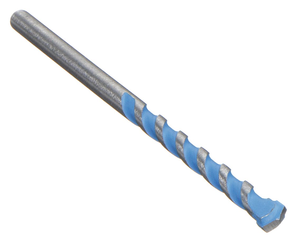 ROUND HAMMER DRILL, 5/32 IN DRILL BIT SIZE, 4 IN MAX DRILLING DEPTH, 6 IN L, CARBIDE