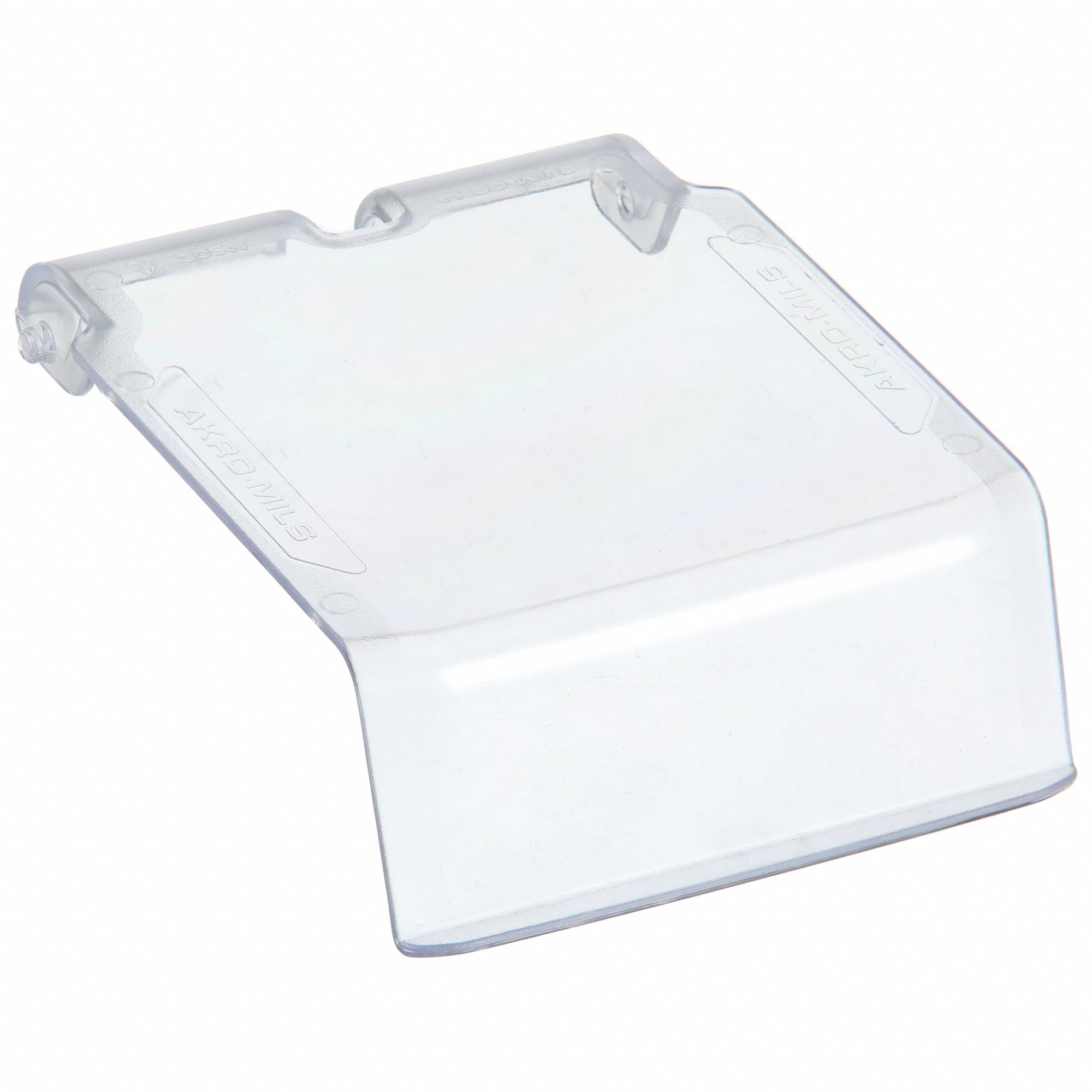 Bin Lid,  3.875 in W,  Plastic,  Clear