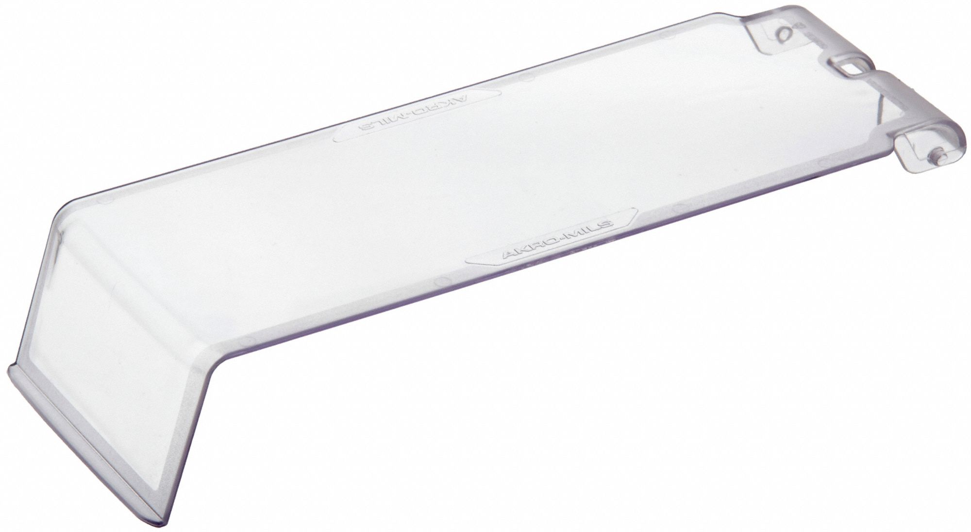 BIN LID, 3⅞ IN X 10½ IN, CLEAR, FOR USE WITH 30224
