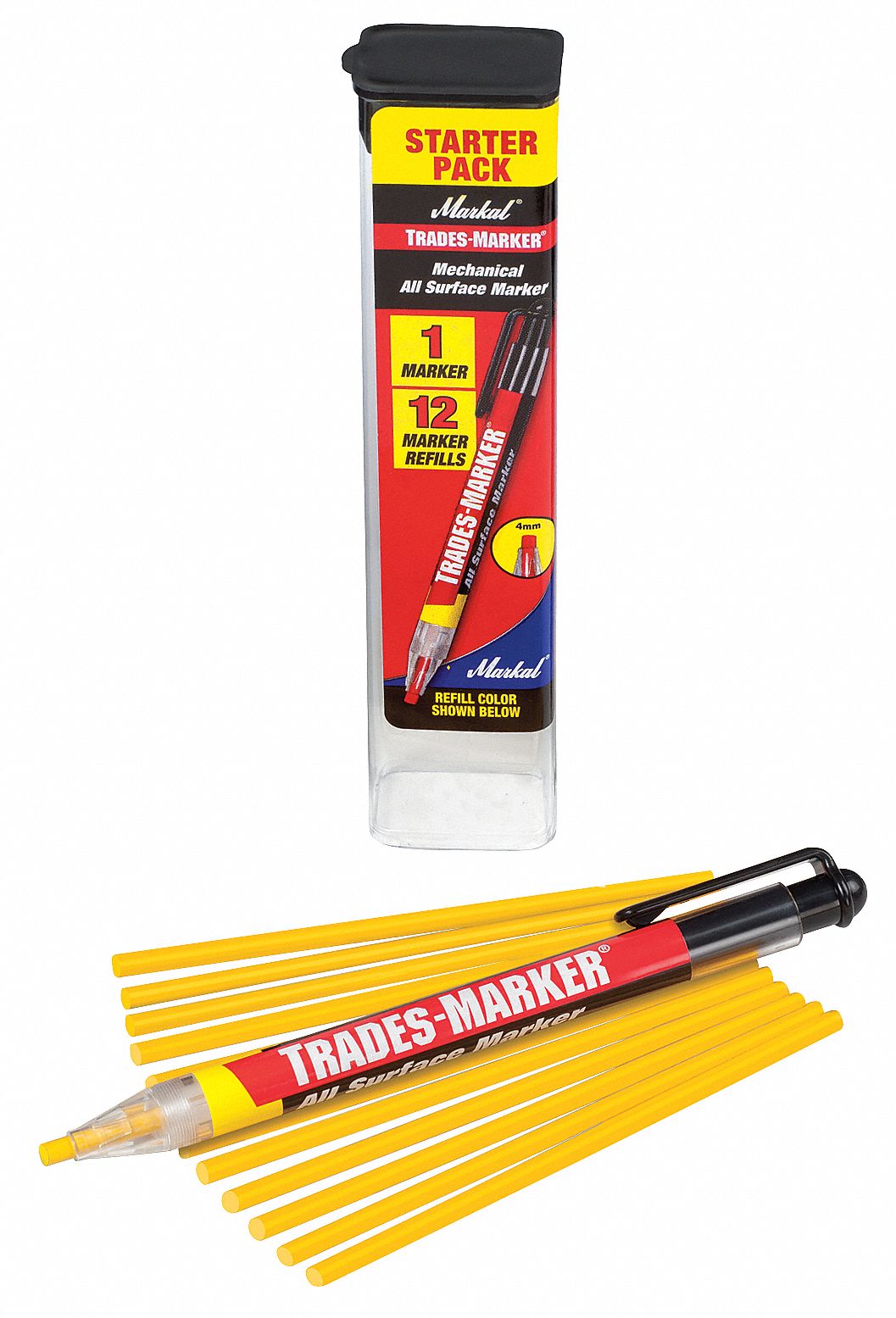 MARQUEUR MECAN TOUTES SURFACE JAUNE