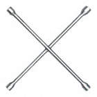 LUG WRENCH,20IN.L,CHROME,4 WAY