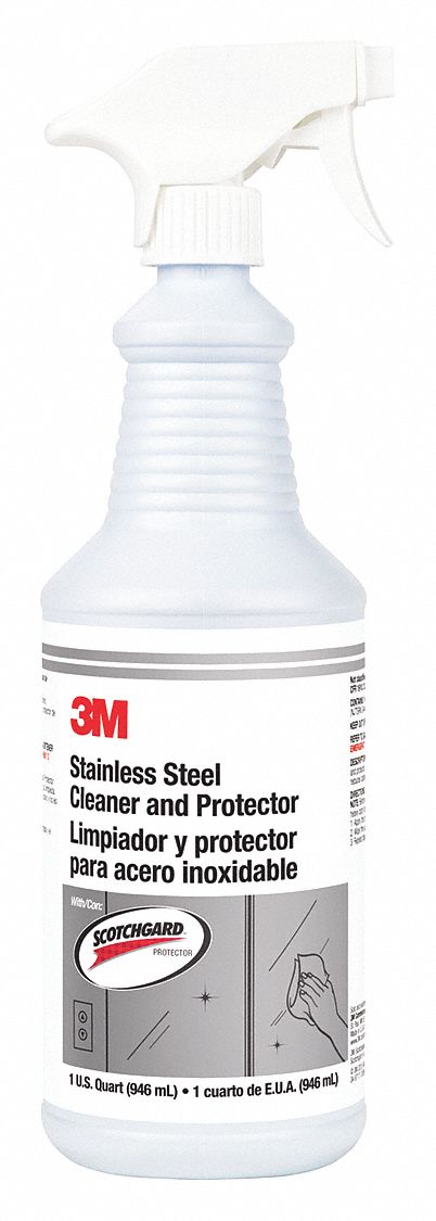 Metal Cleaner and Protectant: Trigger Spray Bottle, 32 oz Container Size, Ready to Use, Liquid, 6 PK