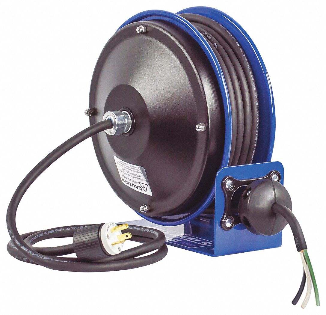 COXREELS, Grounding Plug, NEMA 520P, Extension Cord Reel 46V004PC10