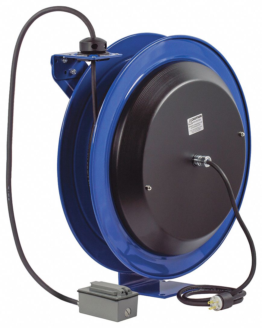 COXREELS, Grounding Plug, NEMA 520P, Extension Cord Reel 46V017PC24