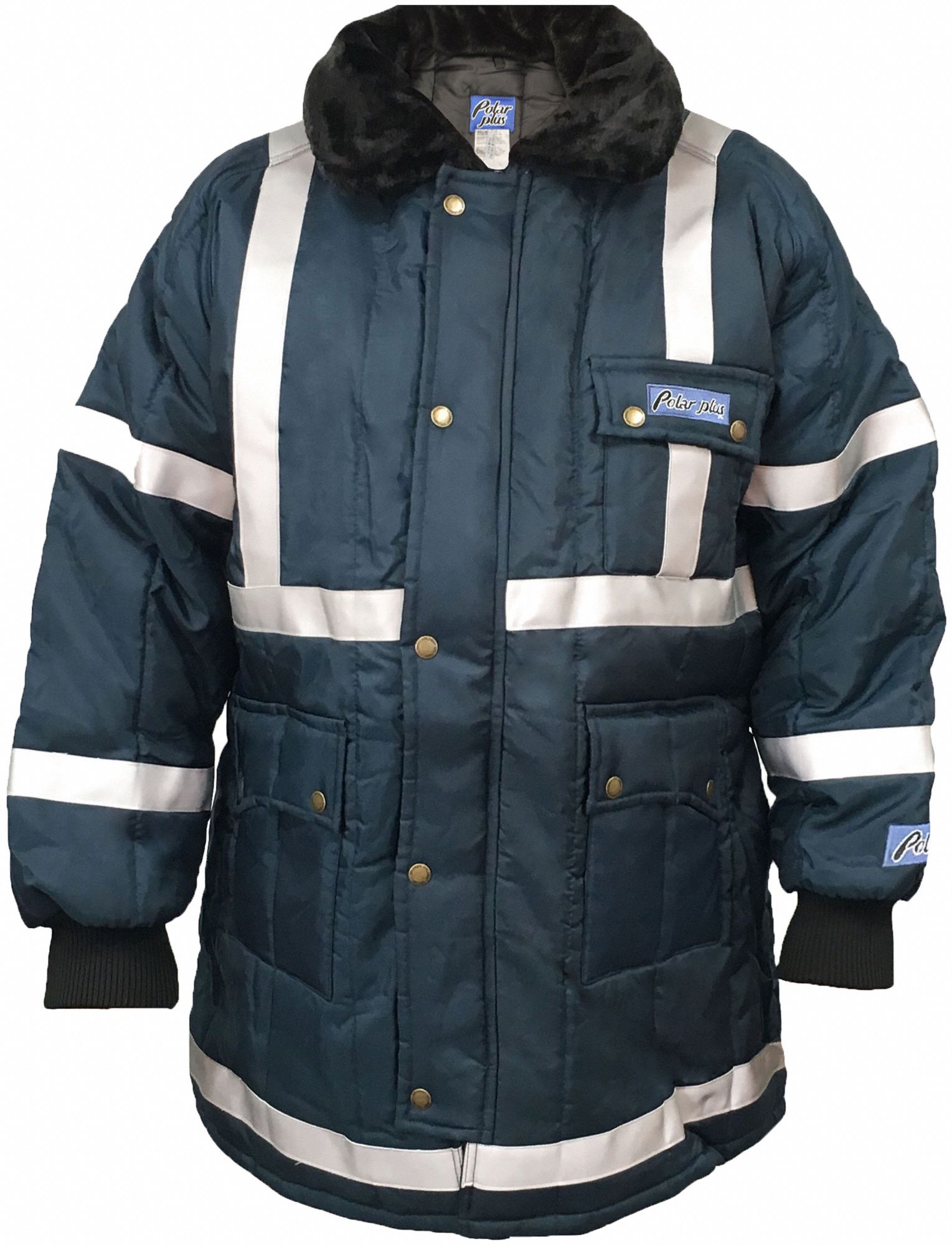 POLAR PLUS, Coat, Men's, Reflective Insulated Coat 46V370FW570 Grainger