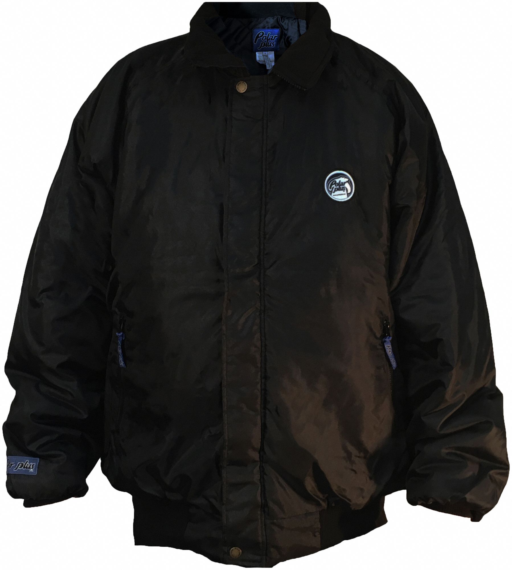 POLAR PLUS Insulated Coat: Jacket, Men's, Jacket Garment, 5XL, Black,  Regular, Down to -20° F, Nylon