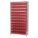 WIRE SHELVING W/(96)RED BIST