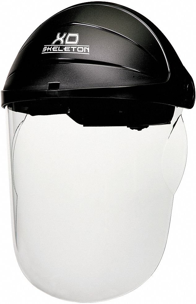 CASQUE AVEC VISIÈRE, NYLON/PC, NOIR/TRNSP, 13½ PO, CSA, DURAMASS