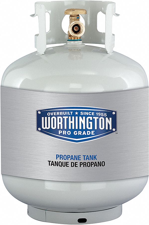 WORTHINGTON PROPANE TANK, 4.7 GAL, 20 LBS, 17.8 X 12.3 IN - Gas Cylinders &  Canisters - WOR296954