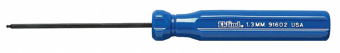 TOURNEVIS,HEX BT SPHRQ,1.3MM X 2-13/16PO