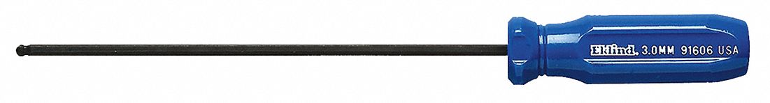 SCREWDRIVER,BALL HEX,3.0MM X 5"