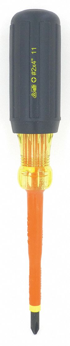 SCREWDRIVER #2 X 4IN INSULATED