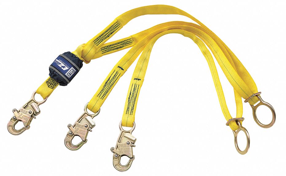 3M DBI-SALA, Shock Pack, Steel Snap Hook, Shock-Absorbing Lanyard ...