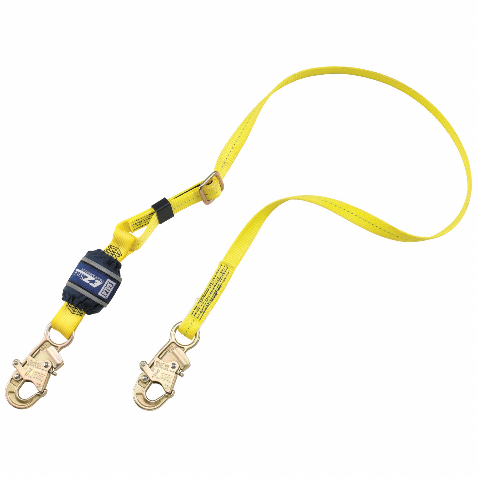 Shock-Absorbing Lanyard, Yellow