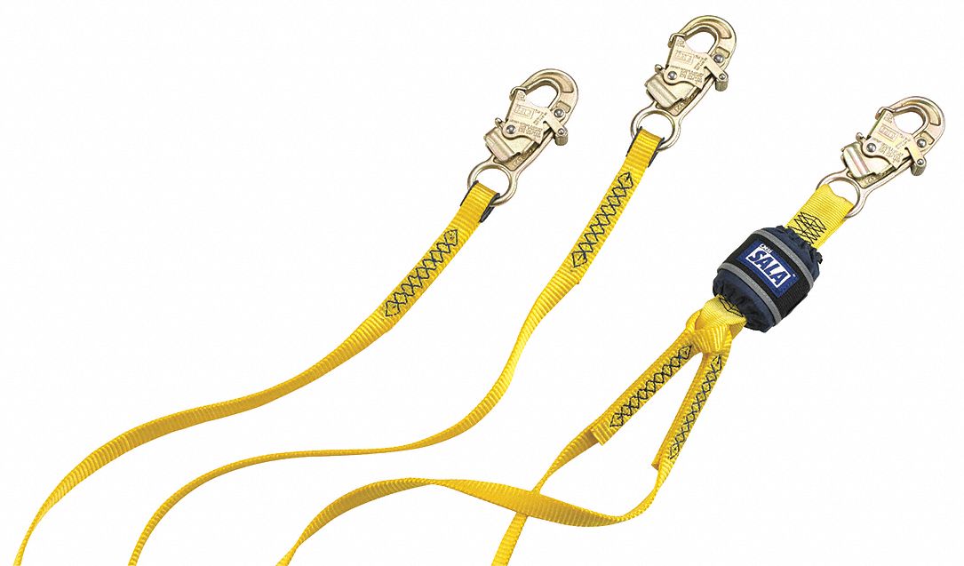 3M DBI-SALA, Shock Pack, Steel Snap Hook, Shock-Absorbing Lanyard ...