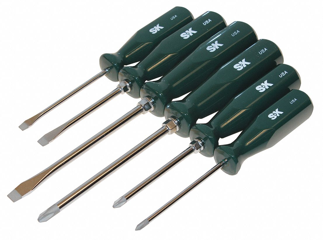 SK PROFESSIONAL TOOLS, Screwdriver Set 46W52086326 Grainger