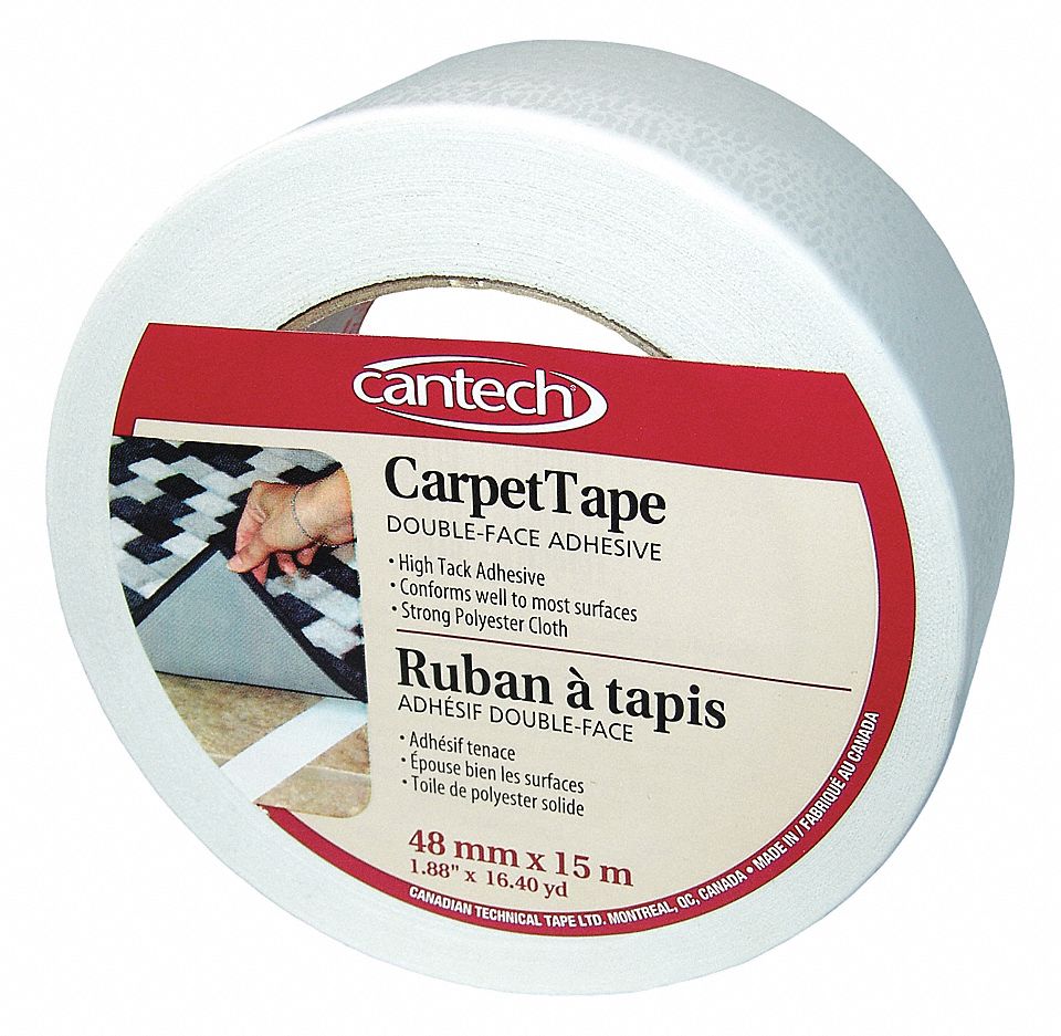 CARPET TAPE, 2 SIDED, 48 MM X 15 M