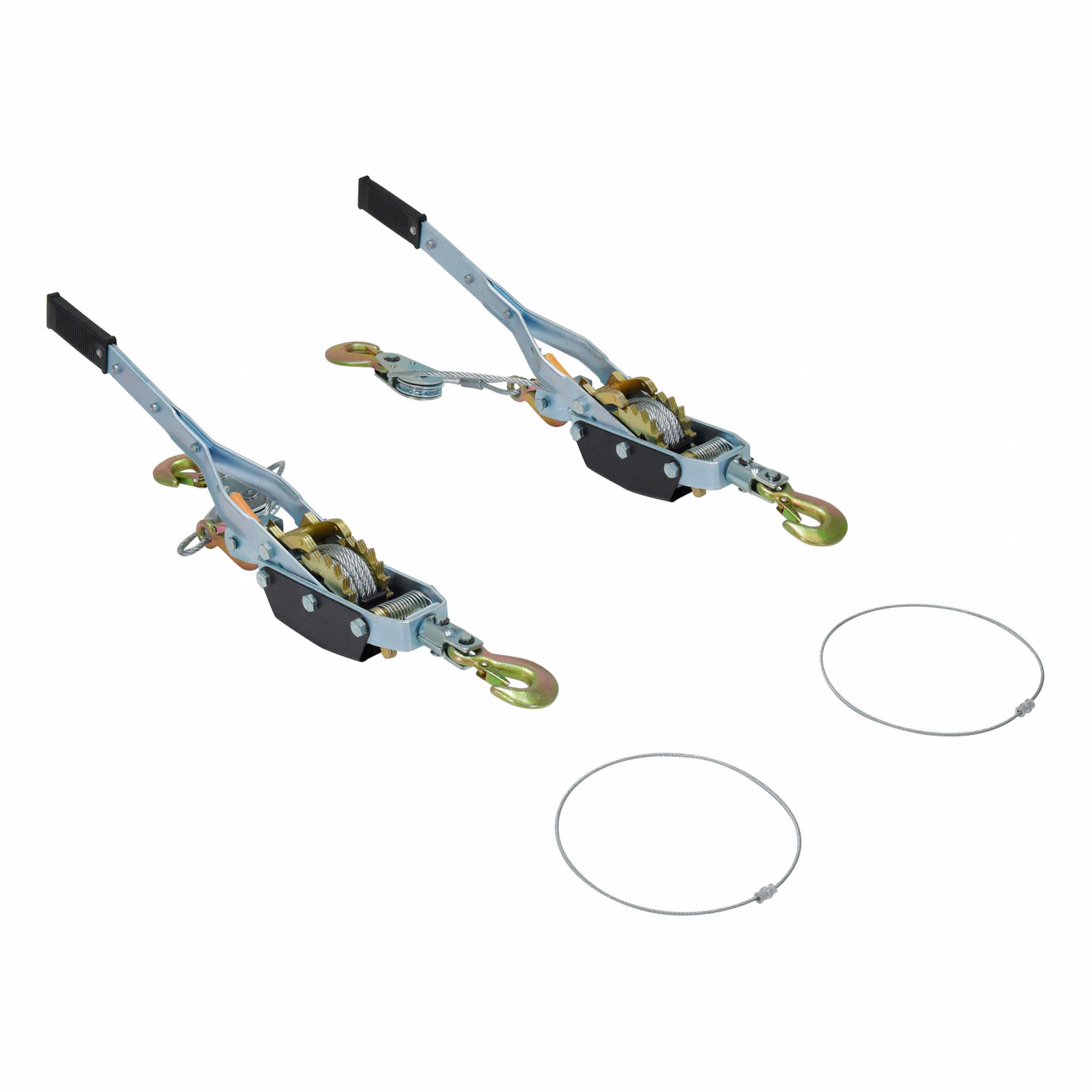 GANTRY CRANE KIT, COME-A-LONG FOR HEIGHT ADJUSTMENT, SILVER, STEEL AND ALUMINUM