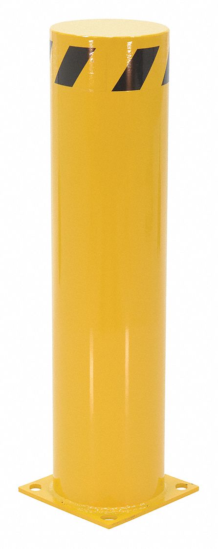 BOLLARD STEEL PIPE 36IN H 8.5IN DIA