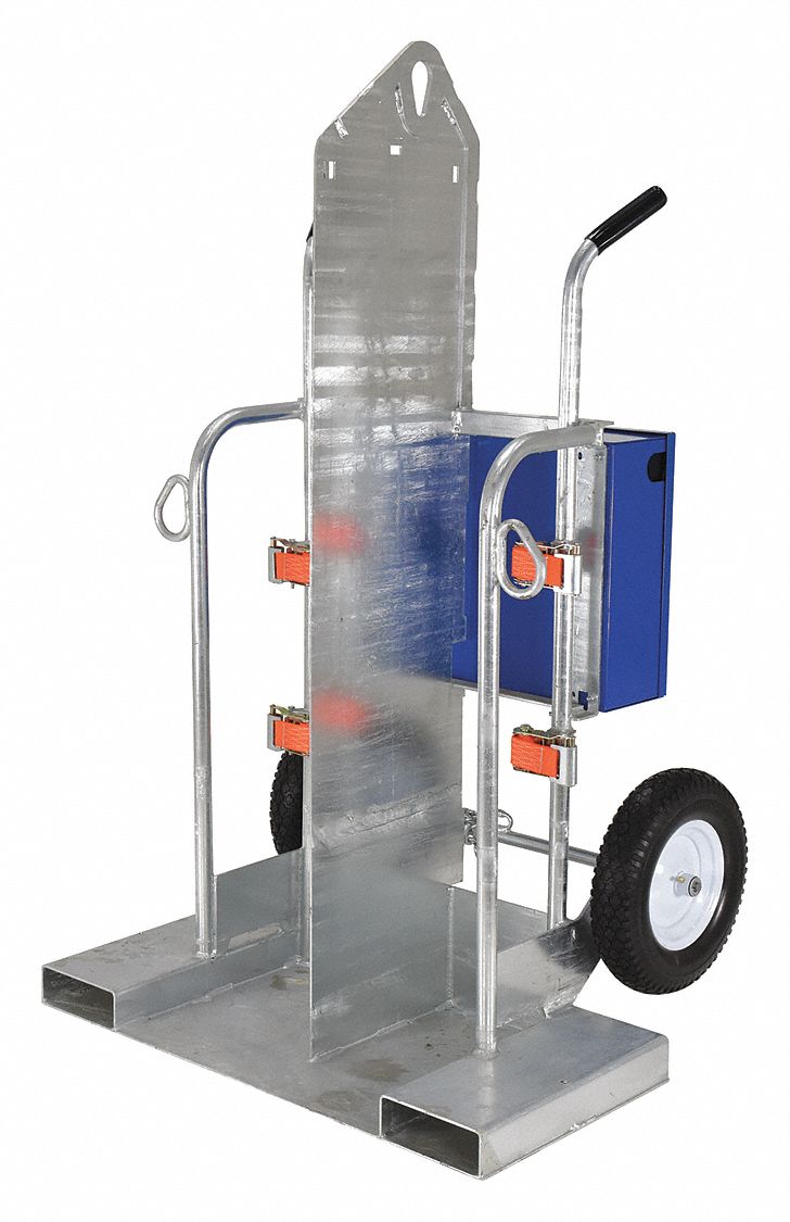 Cylinder Hand Truck,500 lbs.,2 Cylinder