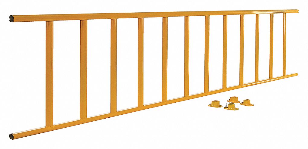 BARRIER SEMI-PERMANENT YELLOW RAIL