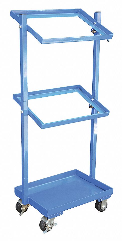 Stock Cart,200 Lb Cap,3 Shelf