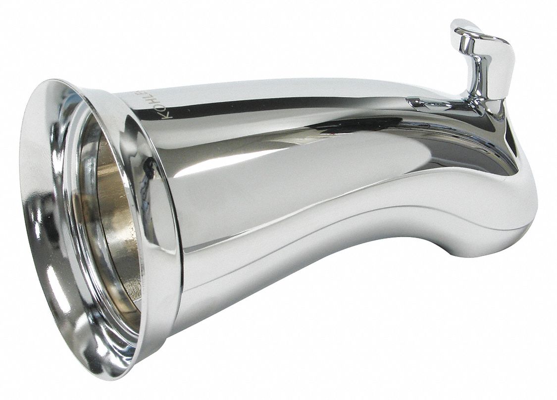 Kohler, 1/2 in Connection Size, Bath Spout 46Y254102804CP Grainger