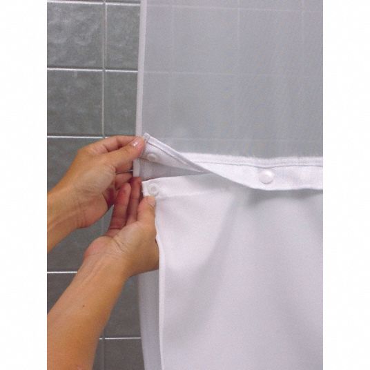 Hookless Shower Curtain Liner 70 In, Hookless Shower Curtain With Liner